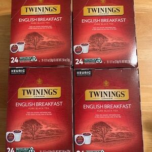 4 Boxes Twinings London K Cup English Breakfast Puee Black Tea Exp 6/20/26
